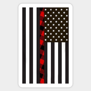 Thin Flannel Line Sticker